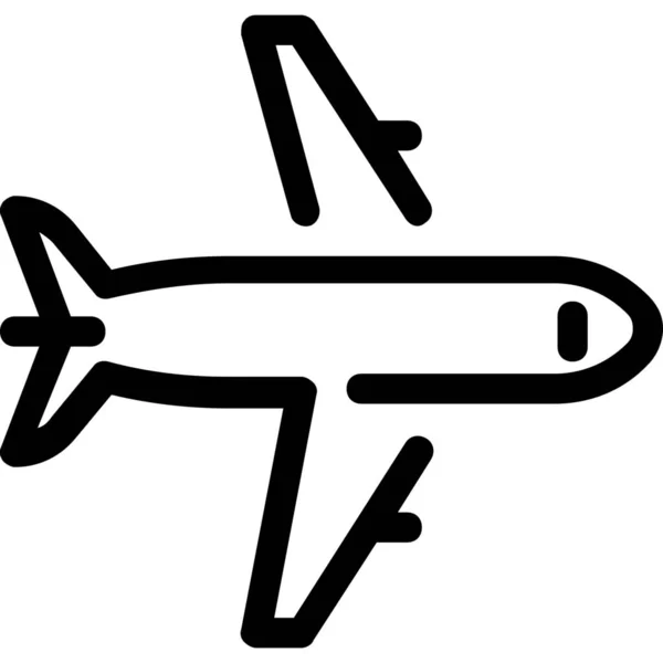 Air Aircraft Fly Icon Outline Style — Stock Vector