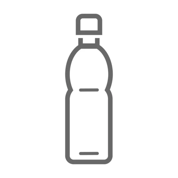 Drank Fles Drank Pictogram Omtrek Stijl — Stockvector