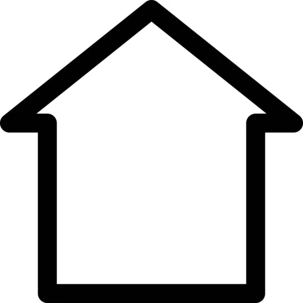 Σπίτι Τοποθετεί Εικονίδιο Στο Στυλ Περίγραμμα — Διανυσματικό Αρχείο