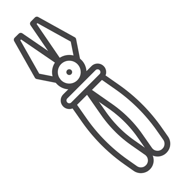 Pince Outil Réparation Icône — Image vectorielle