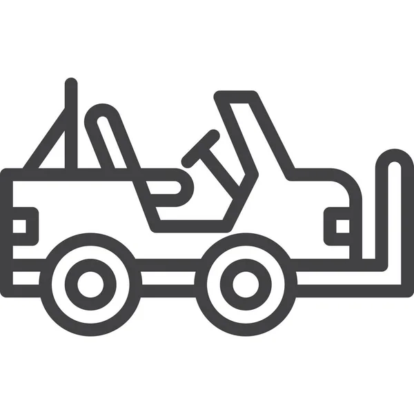 Military Vehicle Suv Icon — Image vectorielle