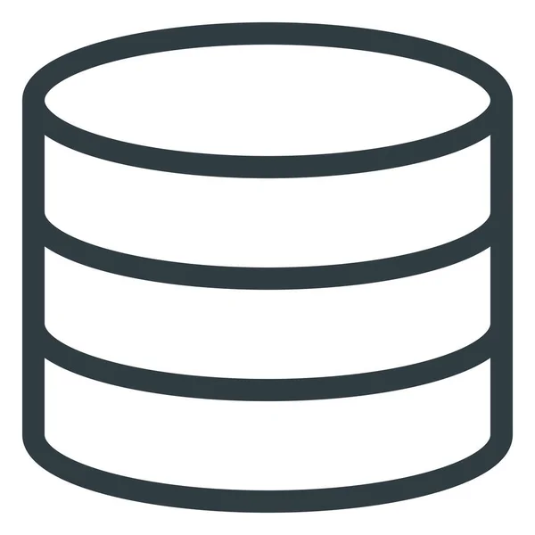 Datenbank Server Icon Umriss Stil — Stockvektor