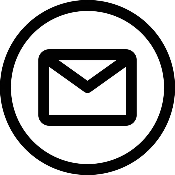 Mail Email Interface Icon — Stock Vector