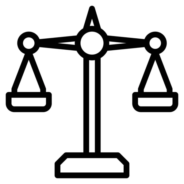 Значок Правосуддя Суддівства Освітній Шкільній Навчальній Категорії — стоковий вектор