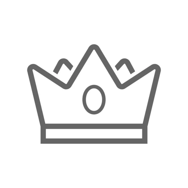 Utmärkelsemärke Krona Ikon Kontur Stil — Stock vektor