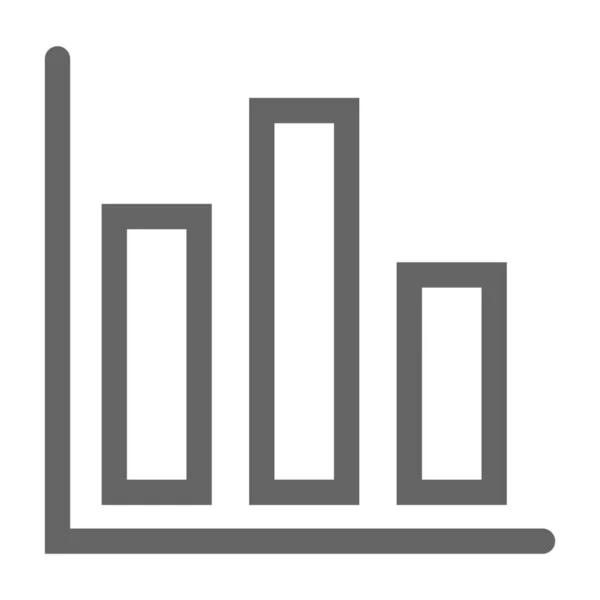 Значок Графа Валютного Фінансування Стилі Контур — стоковий вектор