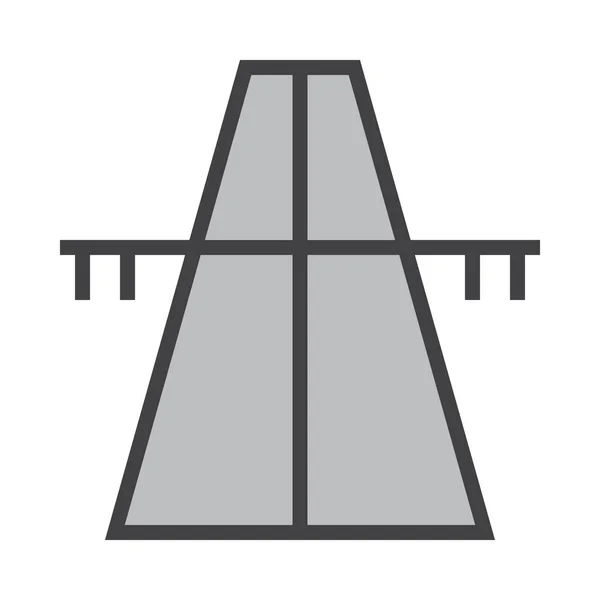 Rijden Snelweg Pictogram — Stockvector