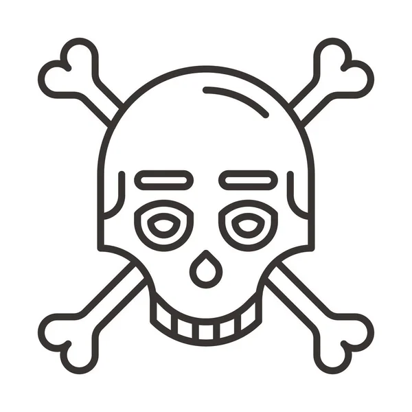 Death Eyes Halloween Icon Outline Style — Stockový vektor