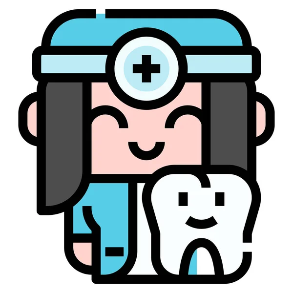 Zahnarzt Zähne Arzt Symbol — Stockvektor