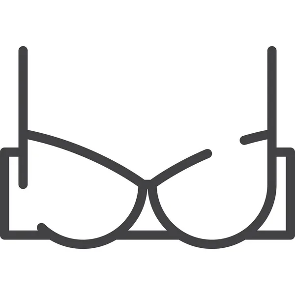 胸罩胸罩服装图标 — 图库矢量图片