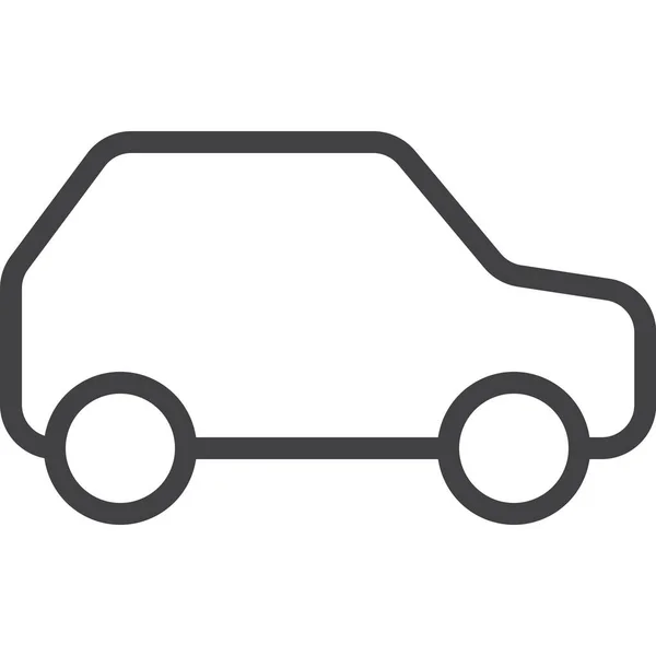 Auto Coche Icono Transporte Estilo Esquema — Archivo Imágenes Vectoriales