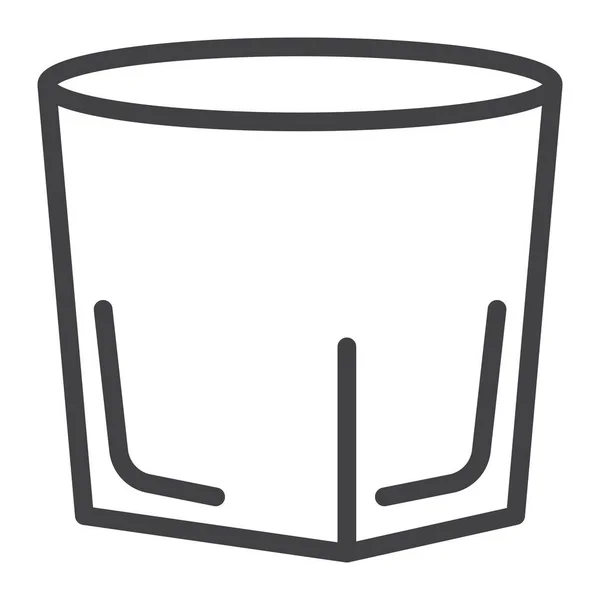 Glass Vodka Brandy Icon — Vector de stock