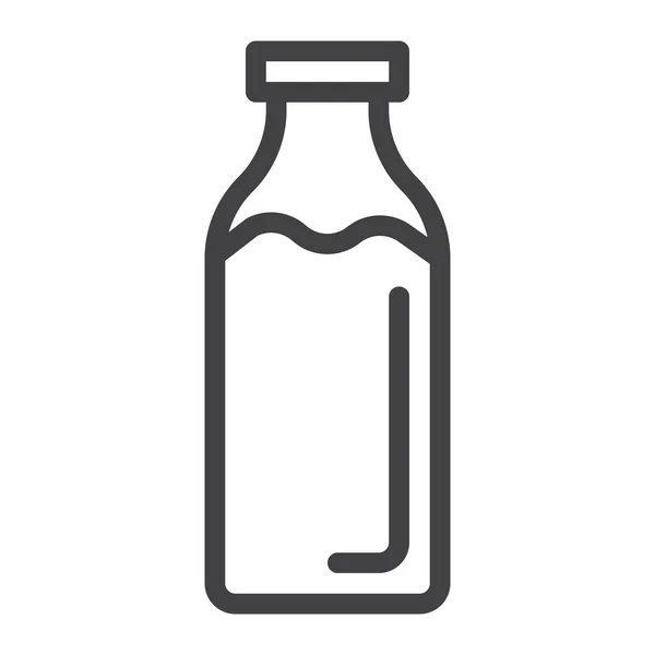 Milchflaschen Glas Symbol — Stockvektor