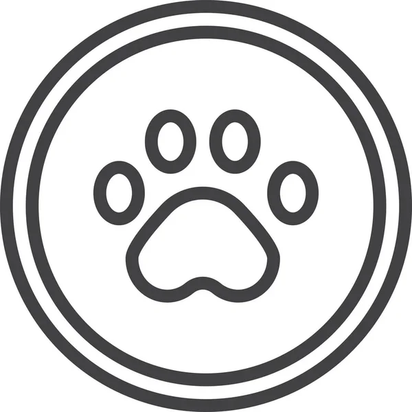 Foot Paw Pet Icon — Stockvector