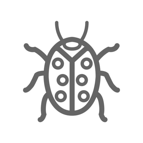 Icône Feuille Fleur Animale Dans Style Contour — Image vectorielle