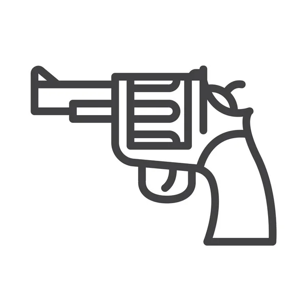 Pistola Arma Fuego Icono Pistola Categoría Militar Guerra — Vector de stock