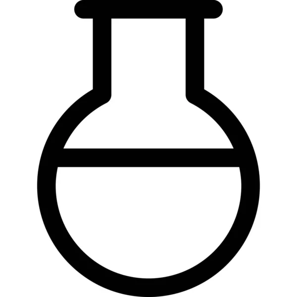 Ikona Badania Chemii Chemicznej Zarysie — Wektor stockowy