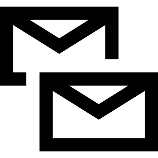 Correo Electrónico Carta Icono — Vector de stock
