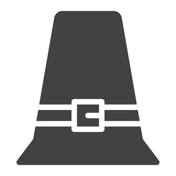 Hat Pilgrim Belt Icon — Vector de stock