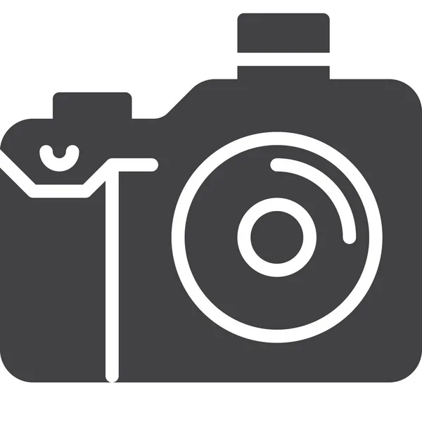 Camera Device Digital Icon Solid Style — Stock Vector
