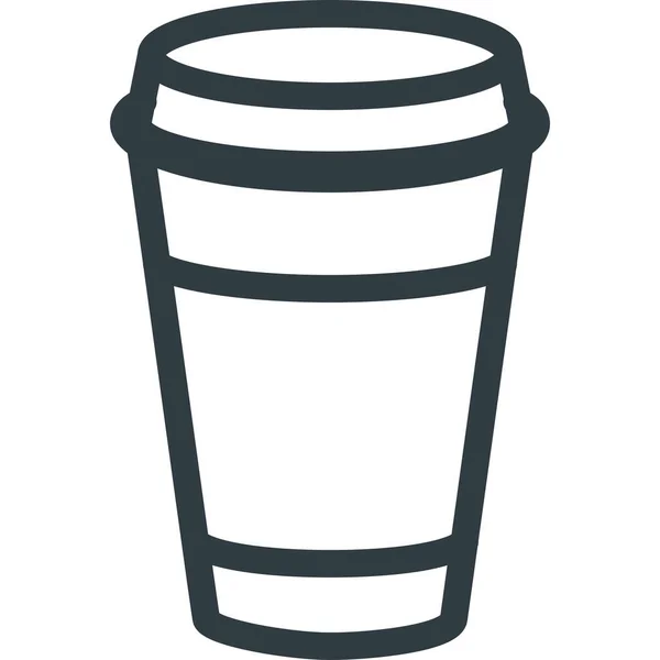 Coffee Drink Drinks Icon Outline Style — Stock Vector