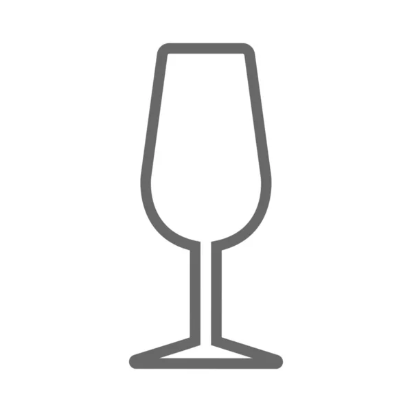 Drank Drank Glas Pictogram Omtrek Stijl — Stockvector