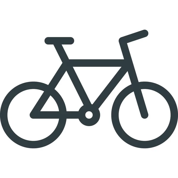 Kerékpár Kerékpár Kerékpározás Ikon Körvonalazott Stílusban — Stock Vector