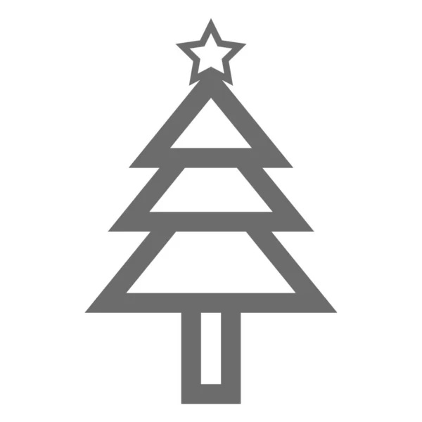 Bold Christmas General Icon Outline Style — Archivo Imágenes Vectoriales