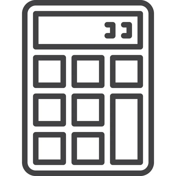 Calculadora Contable Icono Educación Categoría Ciencia Investigación — Vector de stock