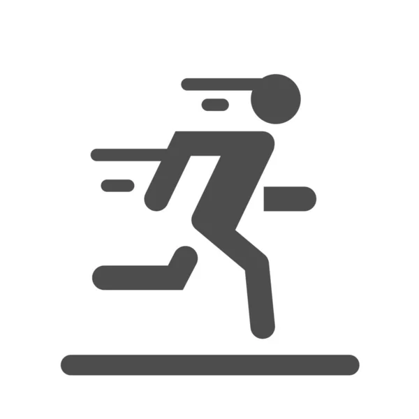 Actividad Ejercicio Fitness Icono Estilo Sólido — Vector de stock