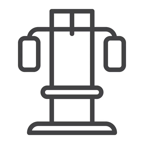 Apparatus Fitness Gym Icon — Image vectorielle