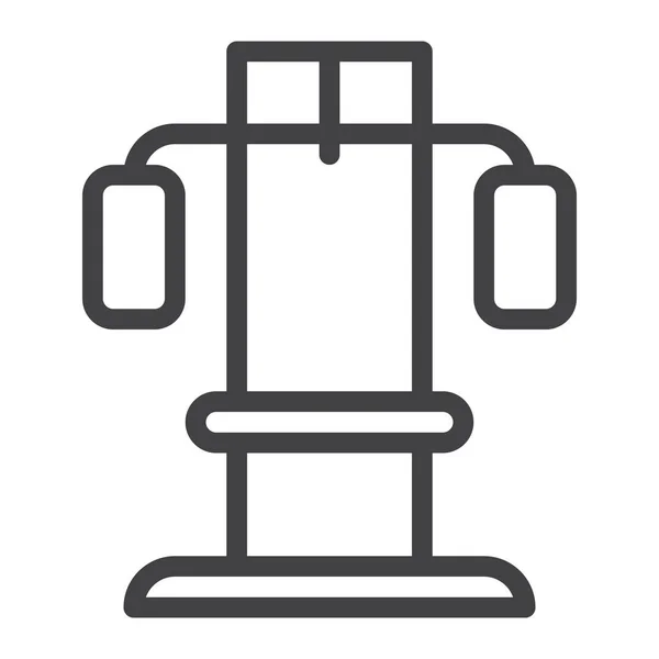 Apparatus Fitness Gym Icon — Stockvector