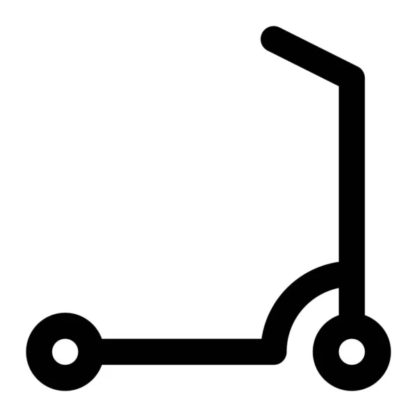 City Kick Scooter Icono Estilo Outline — Vector de stock