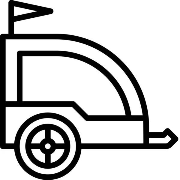 Icono Del Carrito Transporte Buggy — Vector de stock