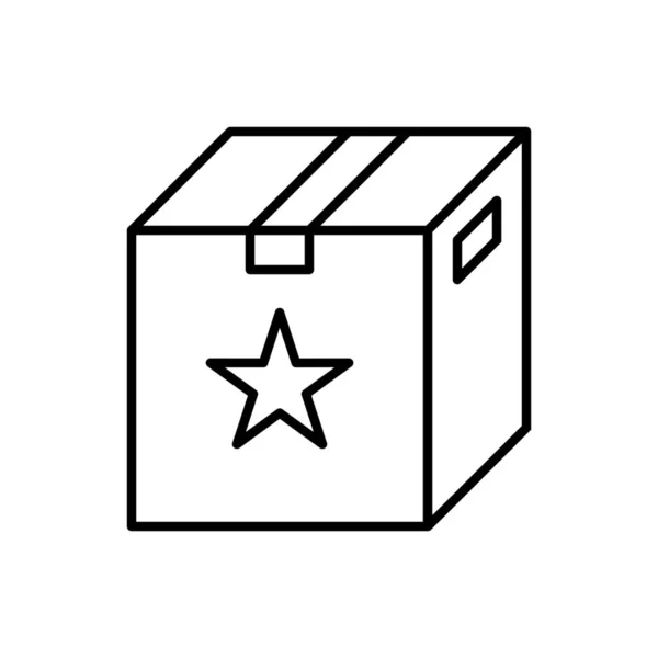 Box Bundle Collection Symbol Outline Stil — Stockvektor