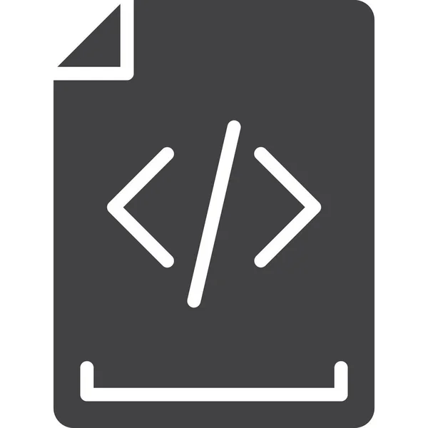 Kodierung Dokument Html Symbol — Stockvektor