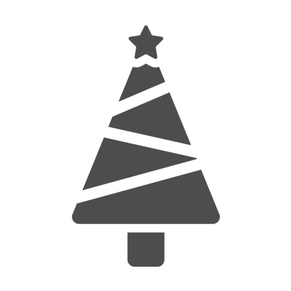 Celebración Navidad Chritsmastree Icono — Archivo Imágenes Vectoriales
