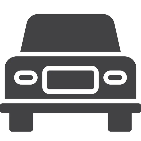 Автомобільний Транспортний Значок Суцільному Стилі — стоковий вектор