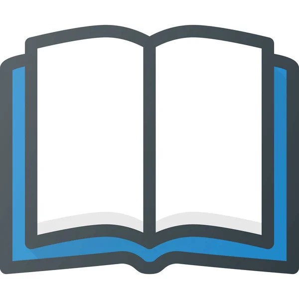 Знания Области Книжного Образования Стиле Заполненный План — стоковый вектор