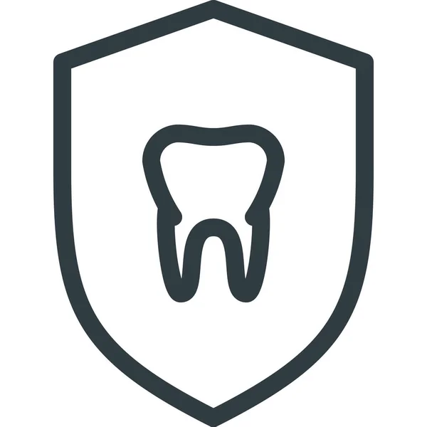 Care Dental Protect Icon Outline Style — Stock Vector