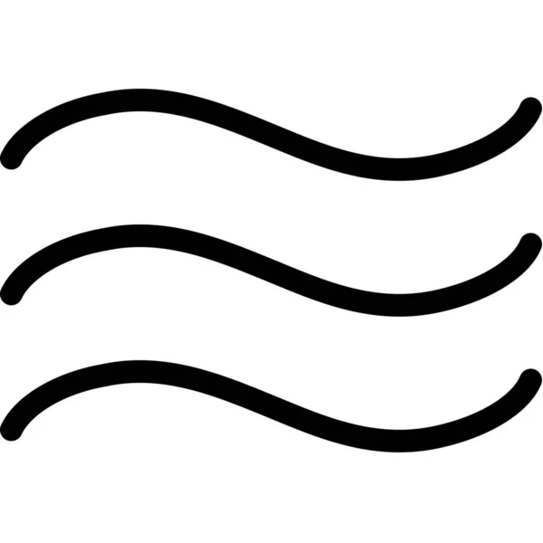 Air Flow Umrisssymbol Umrissstil — Stockvektor