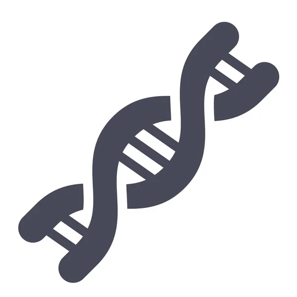 Adn Genético Icono Del Genoma Estilo Sólido — Vector de stock