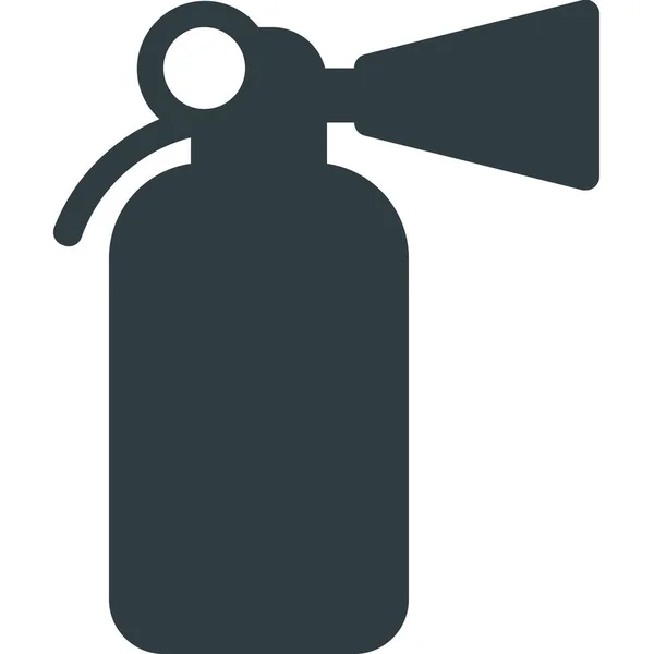 Emergency Extinguisher Fighter Icon Solid Style — Stock Vector