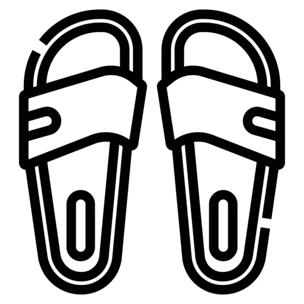 Mode Flip Flops Ikon — Stock vektor