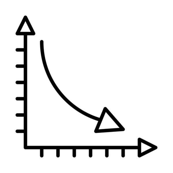 Analytics Business Chart Icoon Outline Stijl — Stockvector