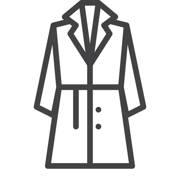Clothing Coat Fashionable Icon — Stok Vektör