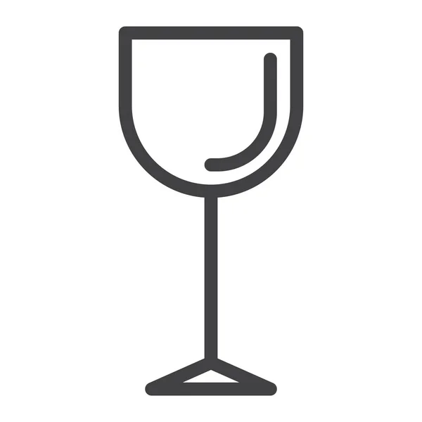 グラスワイングラスのアイコン — ストックベクタ