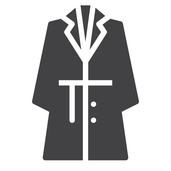 Clothing Coat Fashionable Icon — Stock Vector