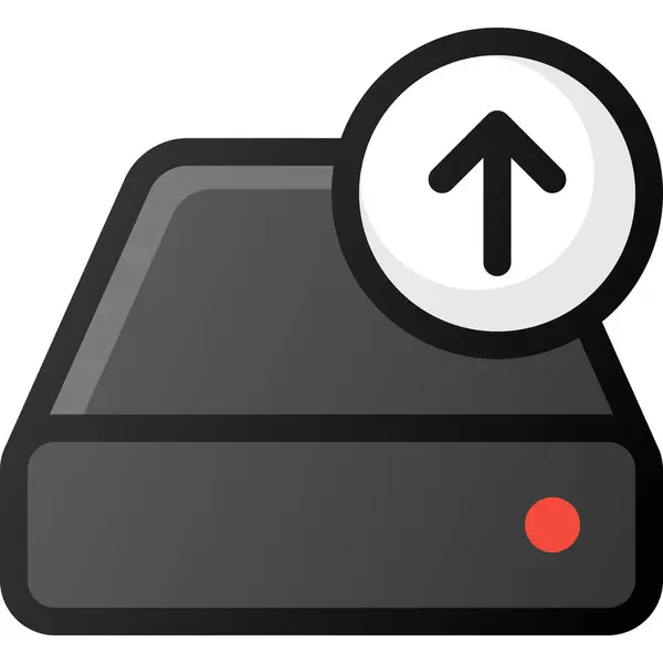 Icône Stockage Lecteur Téléchargement — Image vectorielle
