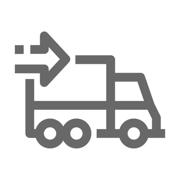 Icône Logistique Livraison Affaires Dans Style Outline — Image vectorielle